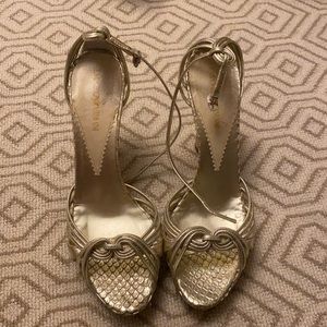 Armani gold heels